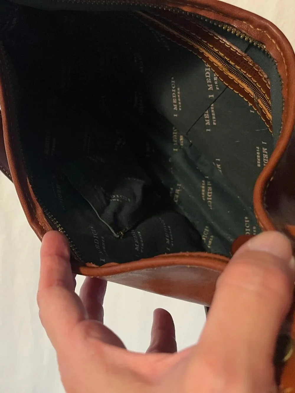 I Medici Vintage Leather Hobo Bag